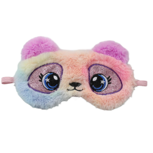 Slaapmasker beer regenboog